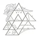triangle; sofia Sarah jacob tattoo design idea