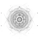 long mandala  tattoo design idea