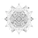 long mandala  tattoo design idea