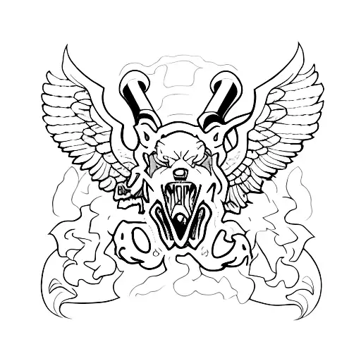 racing e36 from the front tattoo design idea