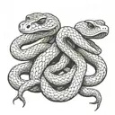 three headed snake tattoo design idea