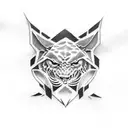 Pantera band tattoo design idea