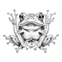 ninja frog tattoo design idea