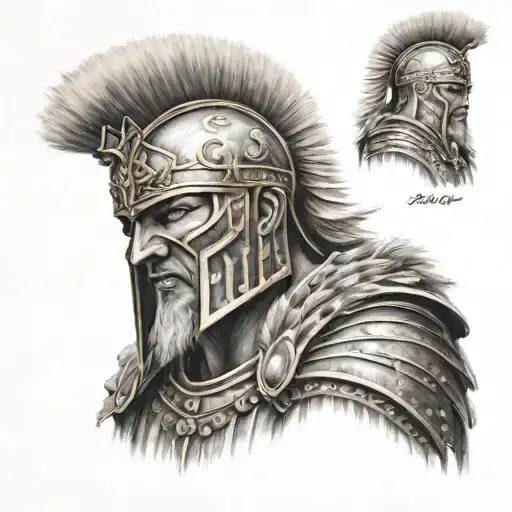 centurion tattoo design idea