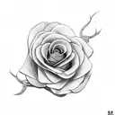 Snake butterfly rose tattoo design idea