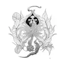 Espada con la hoja rota tattoo design idea