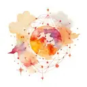 A constellation tattoo design that incorporates symbols of energy, astrology, and manifestation, with a mysterious and unknown vibe tattoo design idea