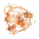 A constellation tattoo design that incorporates symbols of energy, astrology, and manifestation, with a mysterious and unknown vibe tattoo design idea