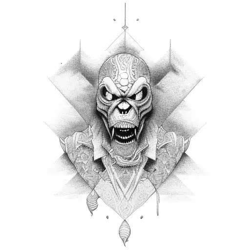 grimace tattoo design idea