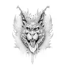 grimace tattoo design idea