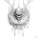 grimace tattoo design idea