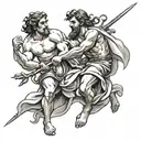 Cain and Abel  tattoo design idea