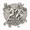 Cain and Abel  tattoo design idea