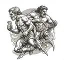 Cain and Abel  tattoo design idea