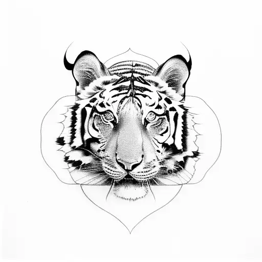 arias and tiger tattoo design idea