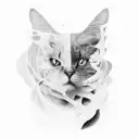 words in clouds tattoo design idea