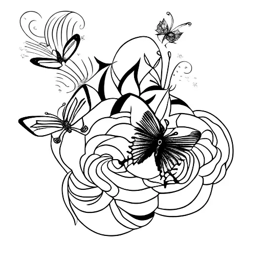 butterfly that express the full essence of Lana del Rey tattoo design idea