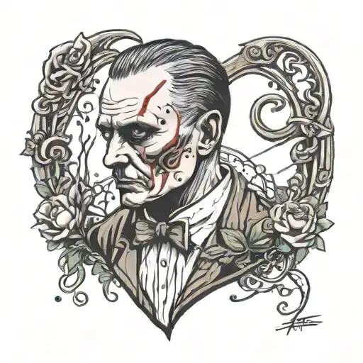 Hannibal lecter eat woman  tattoo design idea
