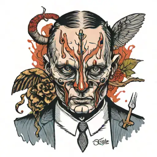 Hannibal lecter eat meet tattoo design idea