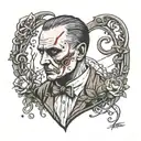 Hannibal lecter eat woman  tattoo design idea