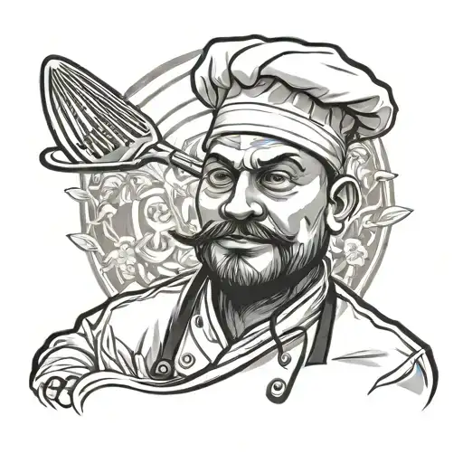 Chef tattoo design idea