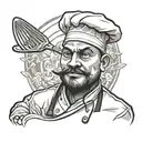 Chef tattoo design idea