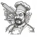 Chef tattoo design idea