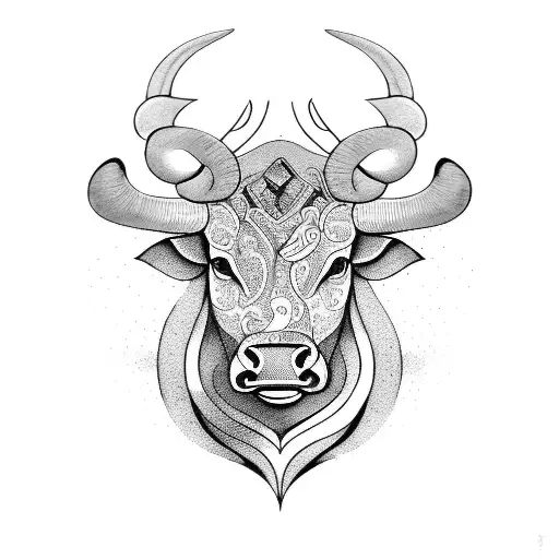 Sketch Tribal Bull Tattoo Vector Drawing Stock Vector (Royalty Free)  2225606587 | Shutterstock
