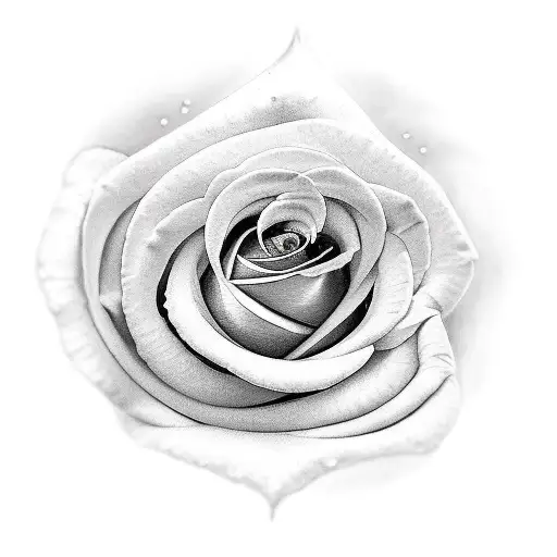 sword with rose tattoo design idea