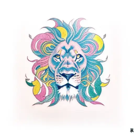 aquarius mixed with Lion and cancer tattoo design idea