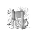 A Spotify logo with a bookshelf inside tattoo design idea