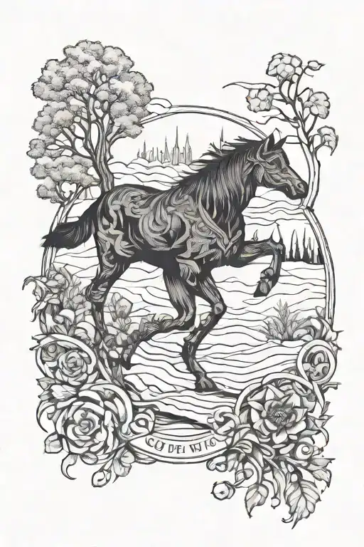 Only the one who walks will master the road tattoo design idea