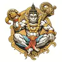 Thai Hanuman tattoo design idea