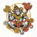 Thai Hanuman tattoo design idea