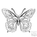 Butterfly let it go tattoo design idea