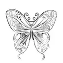 Butterfly let it go tattoo design idea