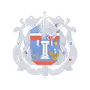 outline of Haiti with the number 1804 and the words L'union Fait La Force inscribed in bold text,with a red to blue fade tattoo design idea