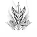 scales of anubis tattoo design idea