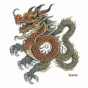 Korean Dragon  tattoo design idea
