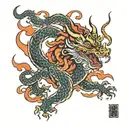 Korean Dragon  tattoo design idea