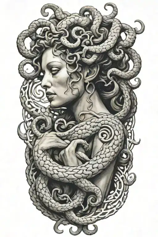 Medusa tattoo design idea