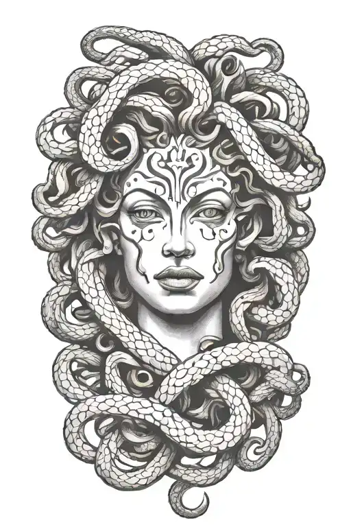 Medusa tattoo design idea