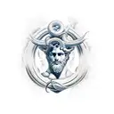 zeus,Morpheus,Medusa,Neptune  tattoo design idea