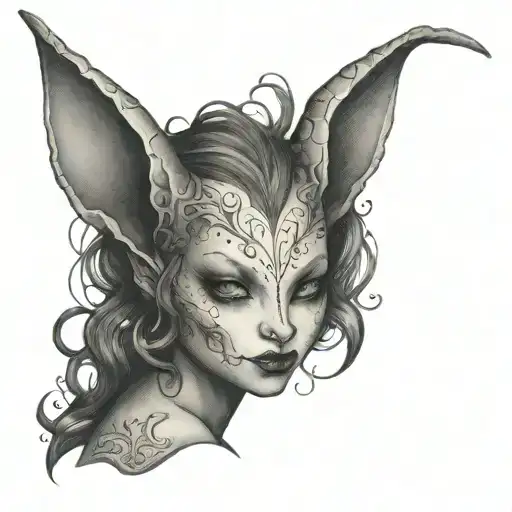 SUCCUBUS BUNNY tattoo design idea