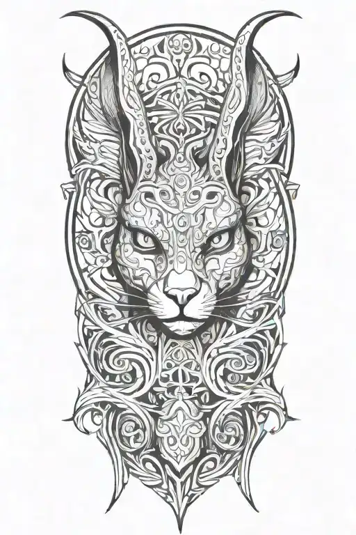 SUCCUBUS BUNNY tattoo design idea
