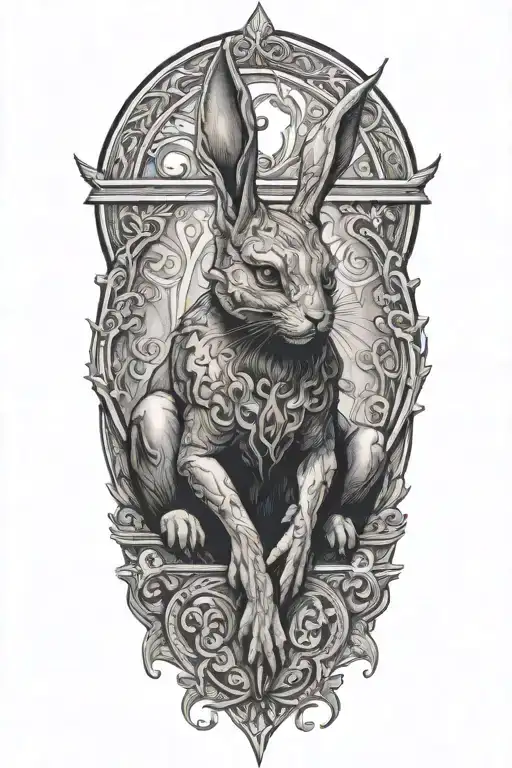SUCCUBUS BUNNY tattoo design idea