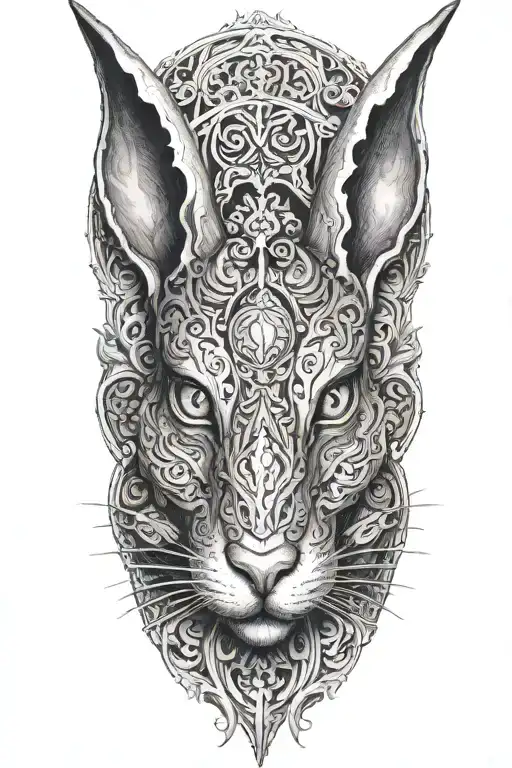 SUCCUBUS BUNNY tattoo design idea
