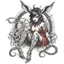 SUCCUBUS BUNNY tattoo design idea