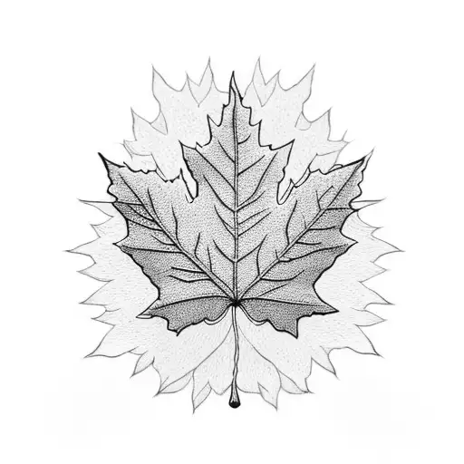 Maple Leaf tattoo design idea