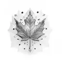 Maple Leaf tattoo design idea